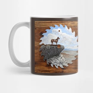 Horse overlooking the valley Mug